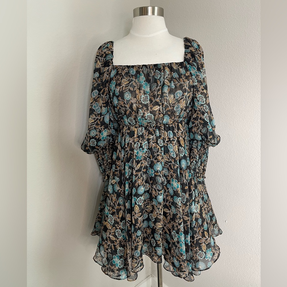 Misa Los Angeles Ellie Dress in Goldleaf Floral XS